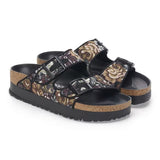 BIRKENSTOCK Women's Arizona Flex Platform Nylon (Brocade Black)