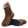 Birkenstock Women's Uppsala Zip Shearling Suede Leather (Dark Tea - Regular Fit)