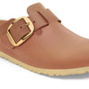 Birkenstock Women's Boston Big Buckle Oiled Leather (Cognac - Narrow)