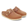 Birkenstock Women's Boston Big Buckle Oiled Leather (Cognac - Narrow)
