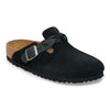 Birkenstock UNISEX Boston Braided Suede Leather (Black - Narrow Fit)