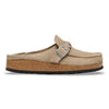 BIRKENSTOCK Women's Buckley Braided Suede Leather (Taupe - Narrow Fit)