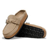 BIRKENSTOCK Women's Buckley Braided Suede Leather (Taupe - Narrow Fit)