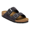 Birkenstock Women's Arizona Suede Leather (Charcoal - Narrow Fit)
