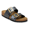 Birkenstock Women's Sydney Luxe Buckle Birko-Flor (Black - Narrow Fit)