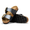 Birkenstock Women's Sydney Luxe Buckle Birko-Flor (Black - Narrow Fit)