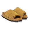 Birkenstock UNISEX Solana Shearling Suede Leather (Cork Brown - Regular Fit)