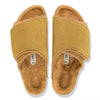 Birkenstock UNISEX Solana Shearling Suede Leather (Cork Brown - Regular Fit)