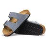 BIRKENSTOCK UNISEX Arizona Suede Leather (Stone Blue - Narrow Fit)