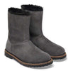 Birkenstock Women's Uppsala Zip Shearling Suede Leather (Charcoal - Regular Fit)