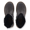 Birkenstock Women's Uppsala Zip Shearling Suede Leather (Charcoal - Regular Fit)