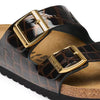 BIRKENSTOCK UNISEX Arizona Leather (Black Emboss - Narrow Fit)