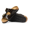 BIRKENSTOCK UNISEX Arizona Leather (Black Emboss - Narrow Fit)