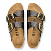 BIRKENSTOCK UNISEX Arizona Leather (Black Emboss - Narrow Fit)
