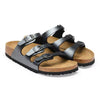 BIRKENSTOCK UNISEX Florida Birko-Flor (Metallic Black - Regular Fit)