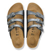 BIRKENSTOCK UNISEX Florida Birko-Flor (Metallic Black - Regular Fit)