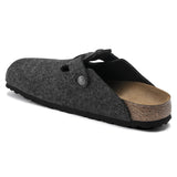 BIRKENSTOCK UNISEX Boston Wool Felt (Anthracite - Regular Fit)