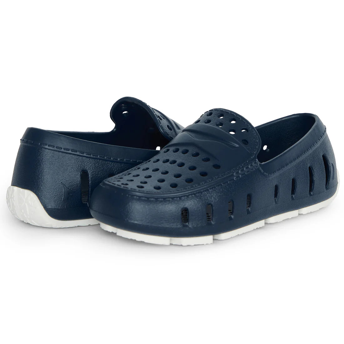 Floafers Kid's Prodigy Driver ( Navy Peony/Bright White) – Vamps NYC