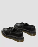 Doc Martens UNISEX ADRIAN SMOOTH LEATHER TASSEL LOAFERS (BLACK POLISHED SMOOTH)