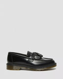 Doc Martens UNISEX ADRIAN SMOOTH LEATHER TASSEL LOAFERS (BLACK POLISHED SMOOTH)