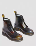 Doc Martens UNISEX 1460 FOR PRIDE RUB OFF LEATHER LACE UP BOOTS (BROWN+MULTI RAINBOW RUB OFF)