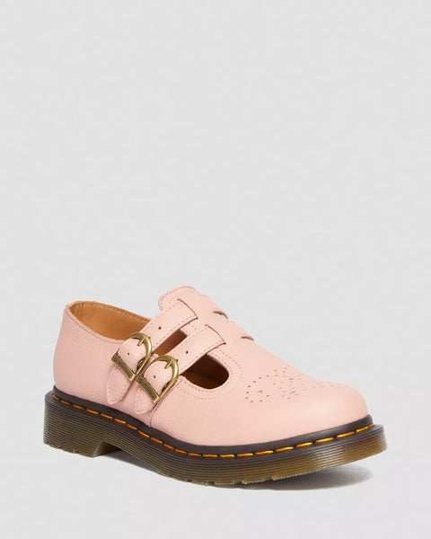 Doc Martens Women's 8065 VIRGINIA LEATHER MARY JANE SHOES (Peach Beige)