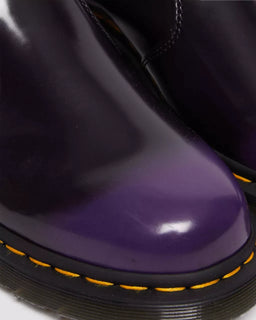 Doc Martens UNISEX VEGAN 2976 CHELSEA BOOTS BLACK RICH PURPLE