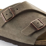 BIRKENSTOCK Men's Zürich Suede Leather (Taupe - Regular Fit)