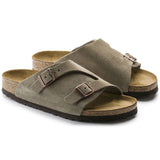 BIRKENSTOCK Men's Zürich Suede Leather (Taupe - Regular Fit)