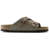 BIRKENSTOCK Men's Zürich Suede Leather (Taupe - Regular Fit)