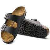Birkenstock UNISEX Arizona Oiled Leather (Black - Regular Fit)