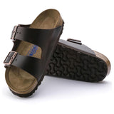 Birkenstock Men's Arizona Soft Footbed Smooth Leather (Amalfi Testa Di Moro - Regular fit)