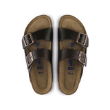 Birkenstock Men's Arizona Soft Footbed Smooth Leather (Amalfi Testa Di Moro - Regular fit)