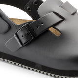Birkenstock UNISEX Tokio Super Grip Leather (Black - Narrow Fit)