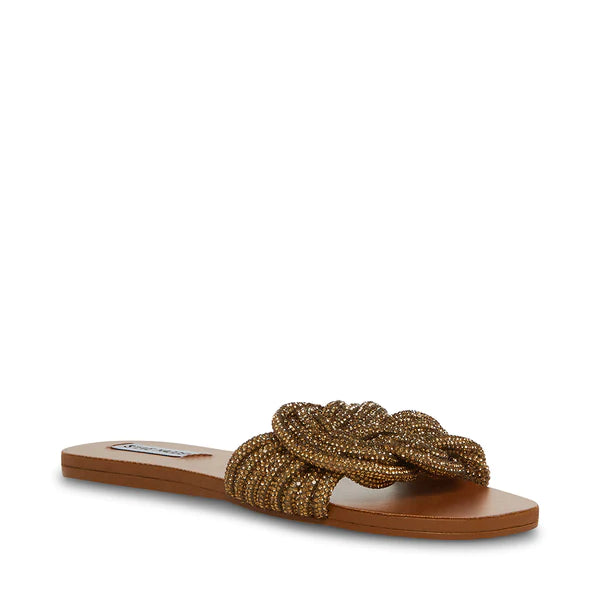 Steve Madden Women's Adore Slide Sandals (Bronze)