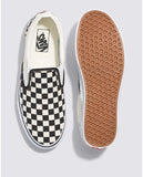 VANS UNISEX Classic Slip-On Checkerboard Shoe (Black/Off White)