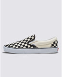 VANS UNISEX Classic Slip-On Checkerboard Shoe (Black/Off White)