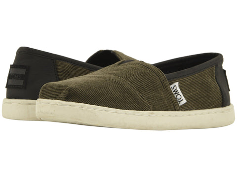 TOMS Micro Cordury / Synthetic Leather Original Youth | Tarmac Olive (10012703)