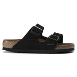 BIRKENSTOCK UNISEX Arizona SoftFoot Bed (Black - Narrow Fit)