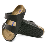BIRKENSTOCK UNISEX Arizona Soft Footbed Suede Leather (Velvet Grey - Regular Fit)