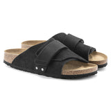 BIRKENSTOCK Men's Kyoto Nubuck Suede Leather (Black - Regular Fit)