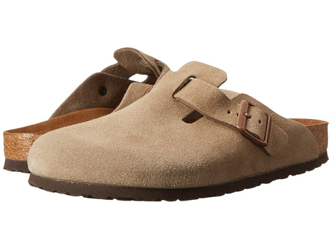 BIRKENSTOCK UNISEX Boston Soft Footbed (Taupe - Narrow Fit)